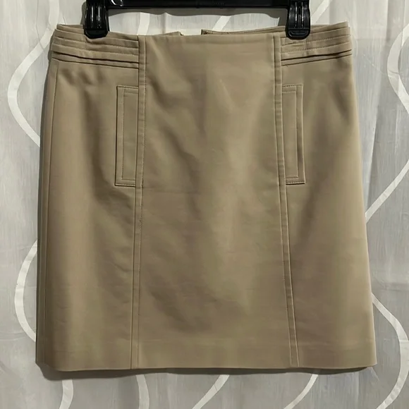 Ann Taylor, Tan Mini Skirt, Size 6 - Picture 1 of 4